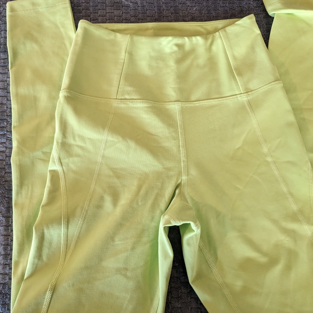 Girlfriend Collective Lime Compressive Leggings